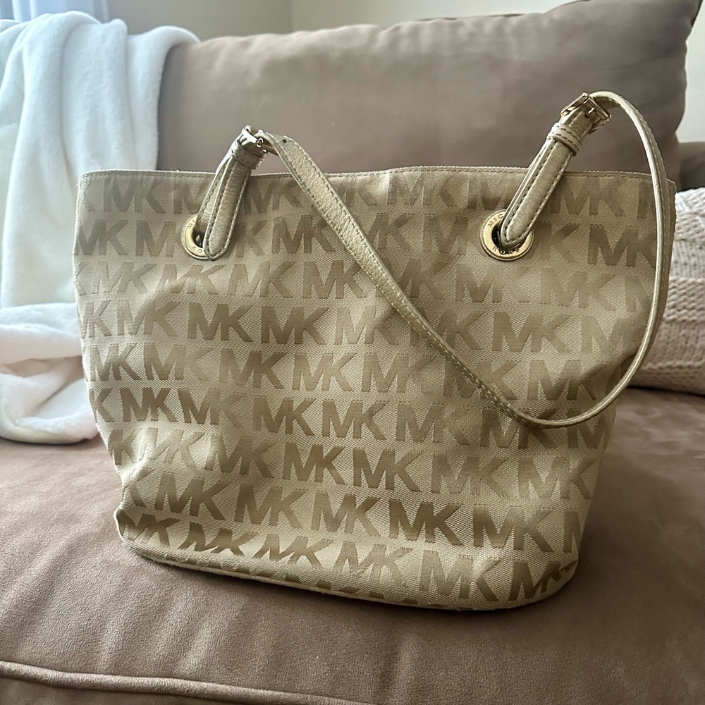 Michael Kors Beige Logo Tote